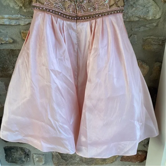 Sherri Hill Illusion Beaded Cupcake Dress Pageant Prom Homecoming 50429 $550 - Picture 8 of 10